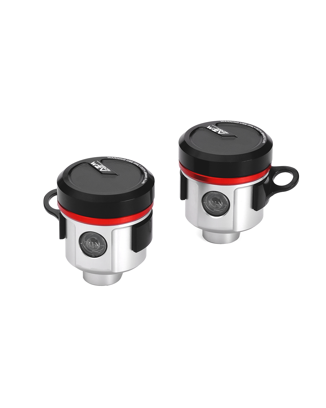 AEM FACTORY - ALUMINUM INTEGRATED RESERVOIR FLUID TANKS FOR BREMBO OE MASTER CYLINDERS AEM FACTORY - ALUMINUM INTEGRATED RESERVOIR FLUID TANKS FOR BREMBO OE MASTER CYLINDERS